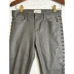 Current Elliott Jeans Womens‎ 26 Gray Ankle Skinny Stretch Cheville Metal Studs
